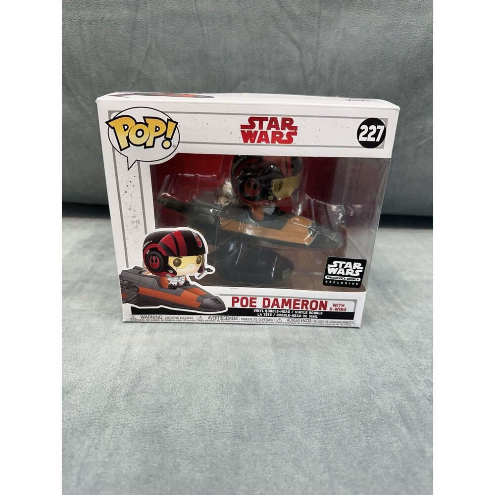 Funko POP Star Wars The Last Jedi Poe Dameron X Wing 227 DAMAGED BOX